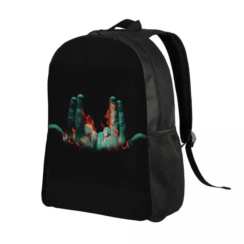 Mochila personalizada Jul Symbol para ordenador portátil para hombre y mujer, bolsa de libros informal para estudiantes universitarios, bolsas de música de rapero francés