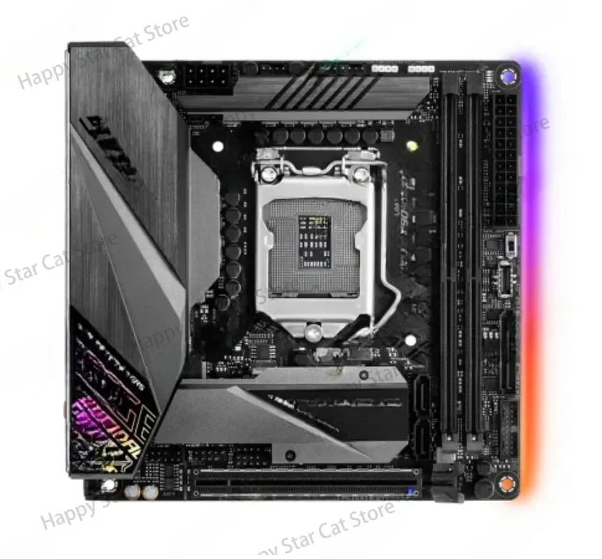 Материнская плата Z390 ROG STRIX Z390-I GAMING Mini-ITX, LGA 1151, 2×DDR4, M.2, PCI-E 3.0, USB3.1, HDMI, 90% новая