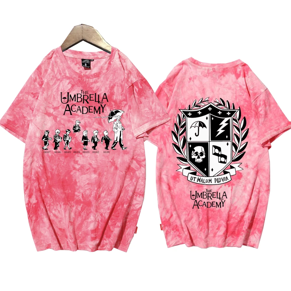 The Umbrella Academy Tie Dye Shirts Unisex Round Neck Short Sleeve Tee  Fans Gift