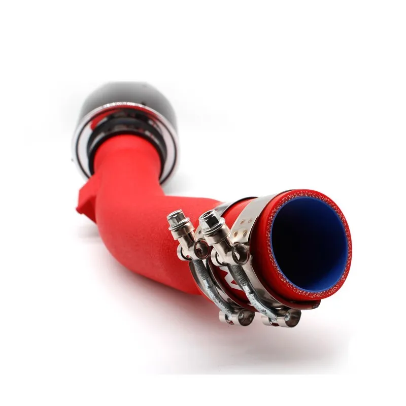 DEFT Car Air Intake Pipe For Honda Ten Generation Civic Intake Pipe Red Aluminum Tube Carbon Fiber Intake Mushroom Head Kit