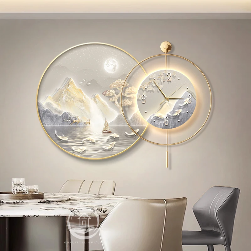 Fashion Minimalist Wall Clocks Led Restaurant Nordic Luxury Digital Wall Watch Art Mural Modern Reloj Pared Home Decoration