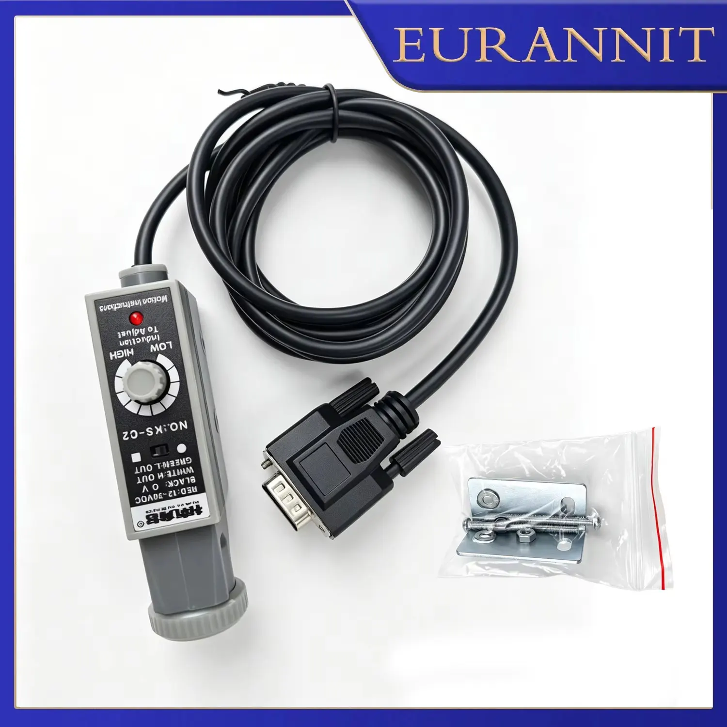 EURANNIT Color Code Sensor NPN 10-30V DC Mark Detection Photoelectric Switch Color Mark Sensor Highprecision antiinterference