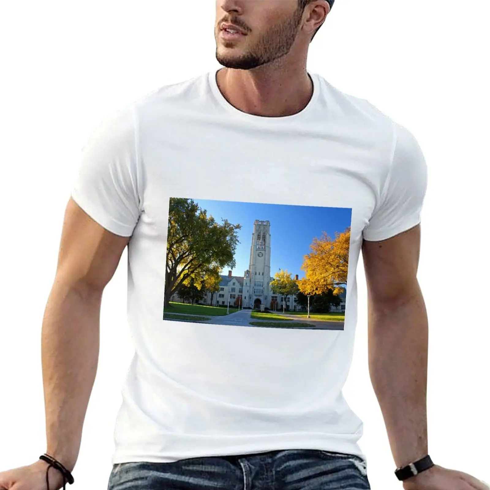 University of Toledo- University Hall T-Shirt Casual Everyday Short Sleeve T-Shirt