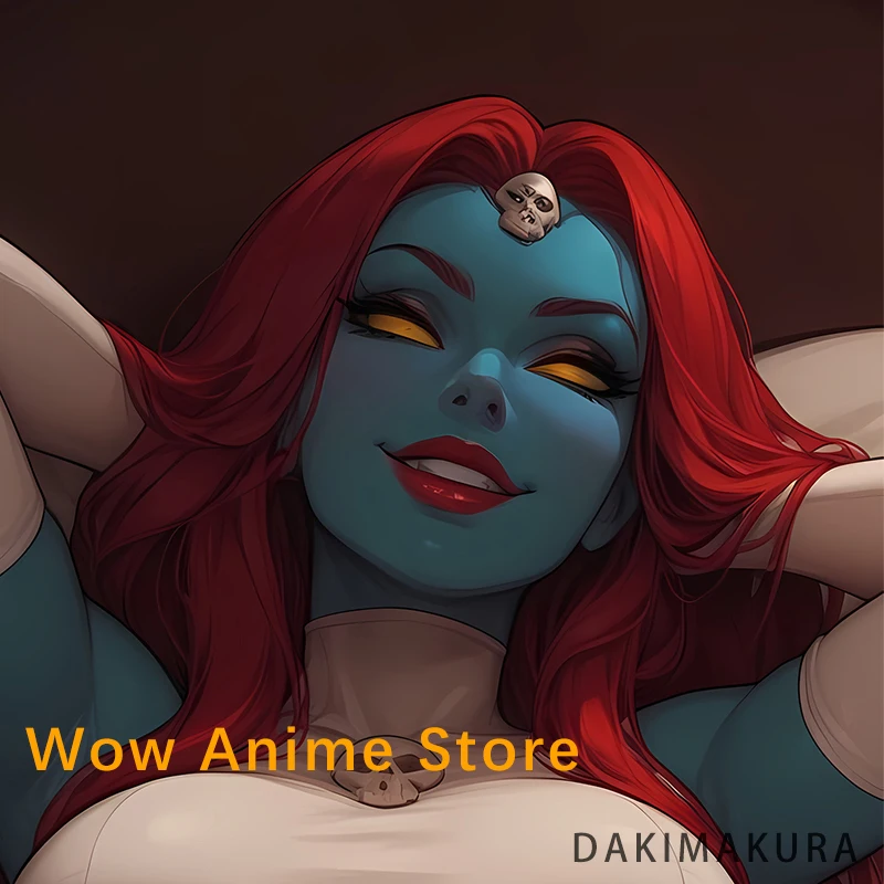 غطاء وسادة مطبوع على الوجهين من Mystique Futa Dakimakura، وسادة للجسم بالحجم الطبيعي #6