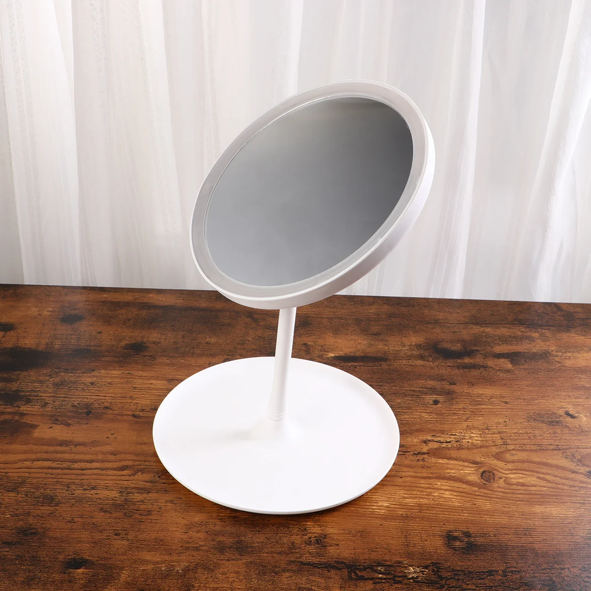 LED USB Rechargeable Makeup Mirror Premium Scratch Resistant Dimmable Touch Light Modes Adjustable Vanity Mirror