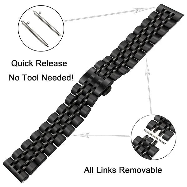 Для Omega X Swatch Joint MoonSwatch Ремешок из нержавеющей стали 20 мм 22 мм Ремешок для часов Amazfit Bip 6 5 3 3Pro/GTR GTS 2 3 4 42 47 мм