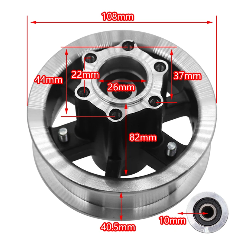 8 Inch 200x50 Tire Wheel for Mini Electric Scooter Front Wheels Anti Slip Wear Tyre Parts