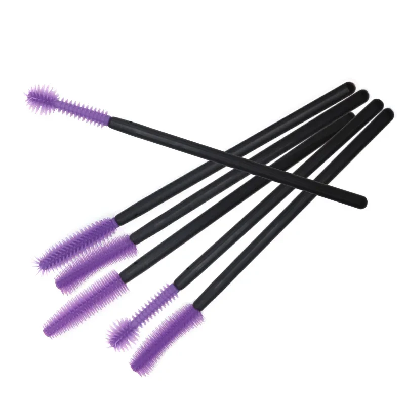 Sdotter-Brosse à cils en silicone pour femme, peigne à mascara, baguettes, outil d'extension de cils, beauté professionnelle, maquillage B, 50 pièces