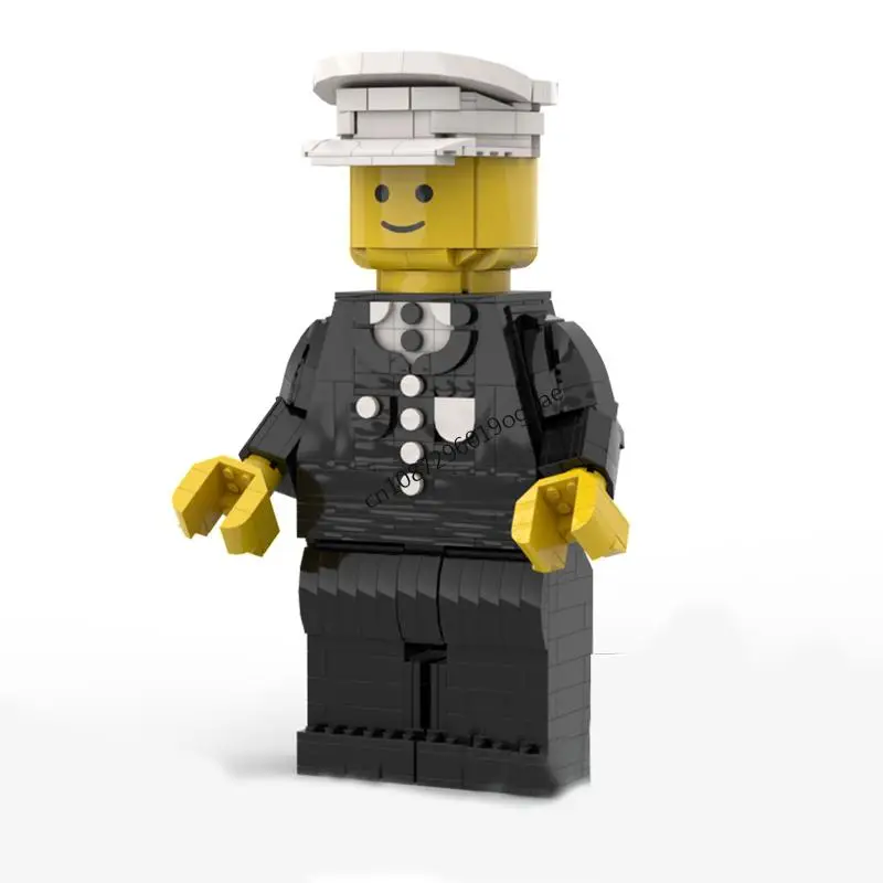 Nowa seria Maxifigure, 719 elementów, hit sprzedaży, model policjanta, klocki konstrukcyjne, kreatywne pomysły DIY, zabawki dla dzieci, prezenty urodzinowe.