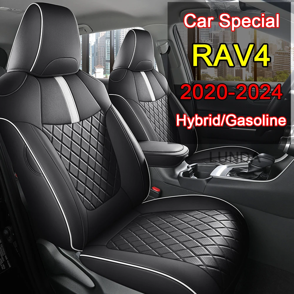 

Car Special Seat Covers For Toyota RAV4 2020 2021 2022 2023 2024 Waterproof PU leather Cushion Car Seat Covers Auto Accessories