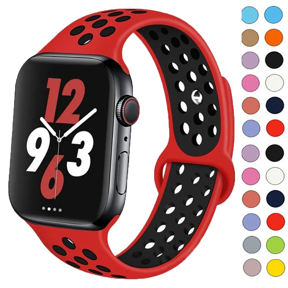 Sport strap For Apple Watch Band Ultra 49mm 44mm 45mm 38mm 40/41mm Silicone Pride Bracelet correa iWatch Series 8 7 6 4 5 3 9 SE