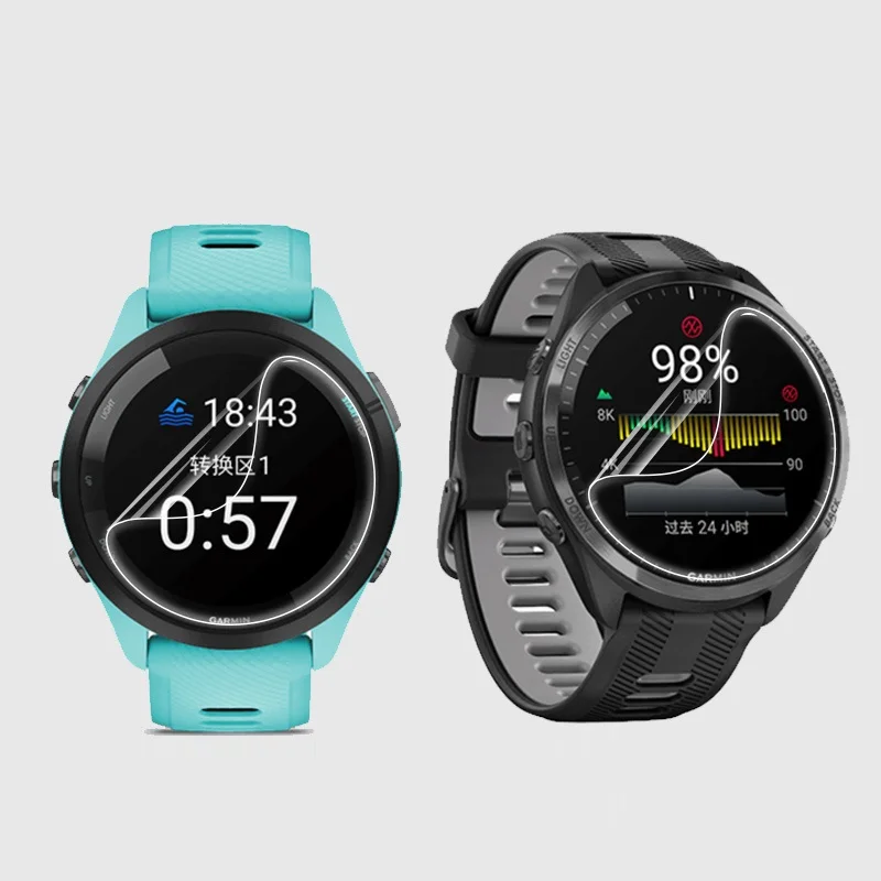 10PCS Soft TPU Hydrogel Film for Garmin Forerunner 965 Smart Watch HD Clear Screen Protector