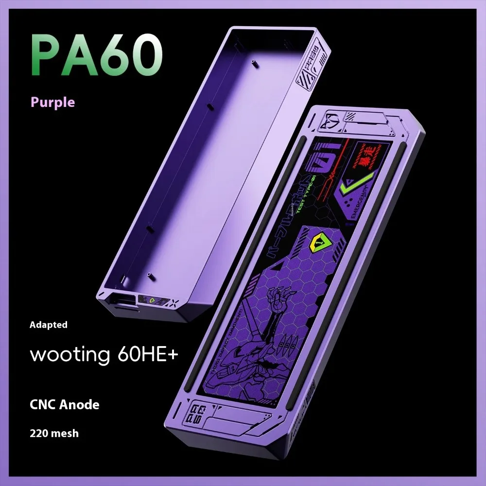 

Чехол для клавиатуры PIIFOX PA60, алюминиевый сплав, 220 грит, анодирование для WOOTING 60HE MADLIONS MAD60, аксессуары для настройки клавиатуры