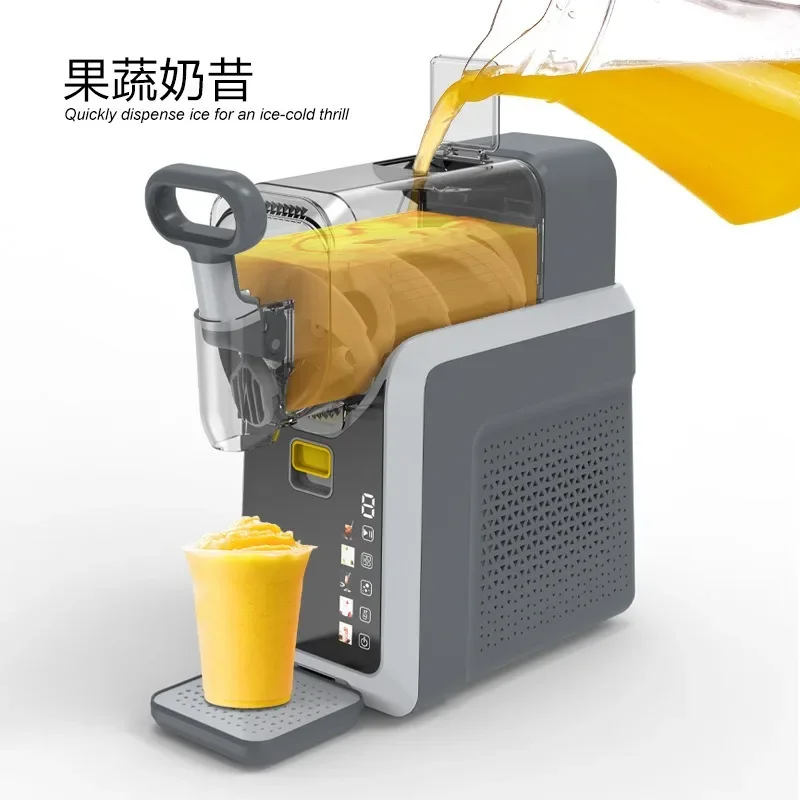 Mini Automatic Slush Machine,Quick Freeze Ice Cream Snow Melting Machine For Home Commercial Beverage Making