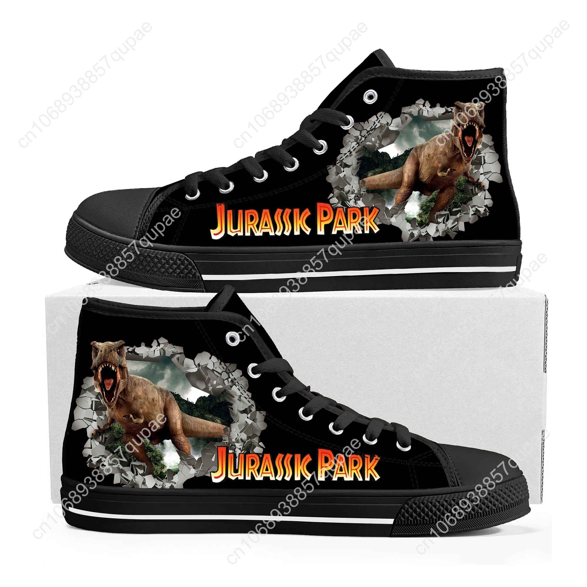

Jurassic Park Dinosaur High Top High Quality Sneakers Mens Womens Lightweight Canvas Sneaker Ghana Hiking Casual Custom Shoes
