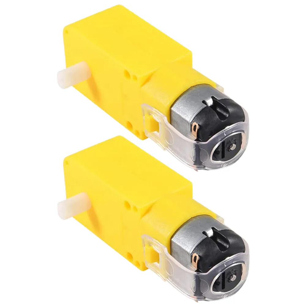 

2 шт. моторов с двойным валом, передаточное число 1:48, высокая гибкость, точное управление, долгий срок службы, сталь/пластик, для робототехники