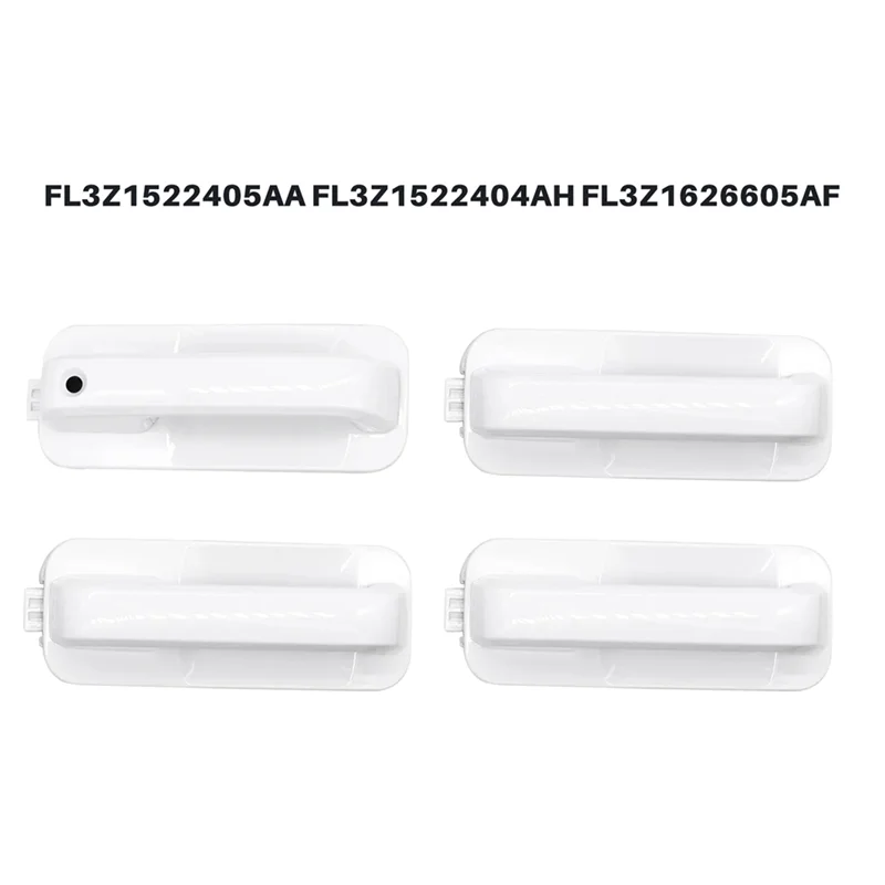 

A04E-4 шт. для пикапа Ford F-150 F150 2015-2020, белые внешние дверные ручки спереди и сзади FL3Z1522405AA FL3Z1522404AH