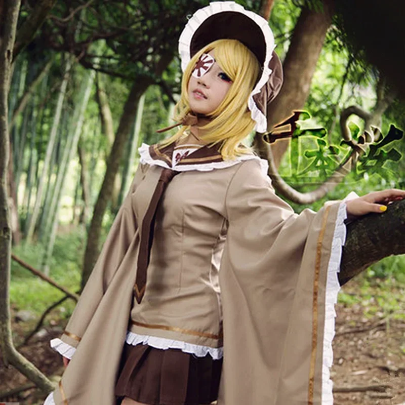 Anime Rin Len Adult Cosplay Costume Game Uniform Outfit Halloween Party Women Kimono With Hat Accessories Props Suit