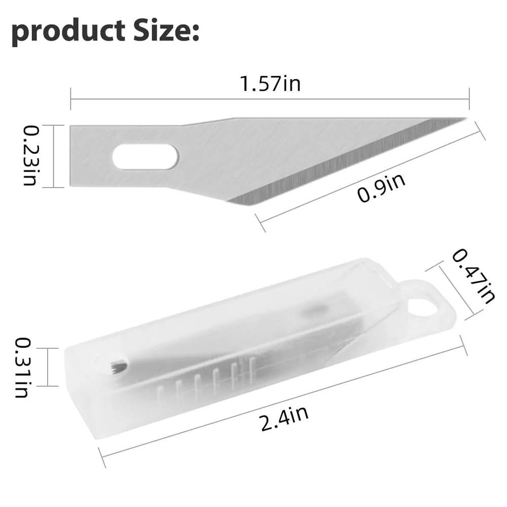 Exacto Knife Blades Craft Hobby Knife Precision Knife for Craft , Arts, Scrapbooking, 3D Printer DIY Modeling Knife Tools