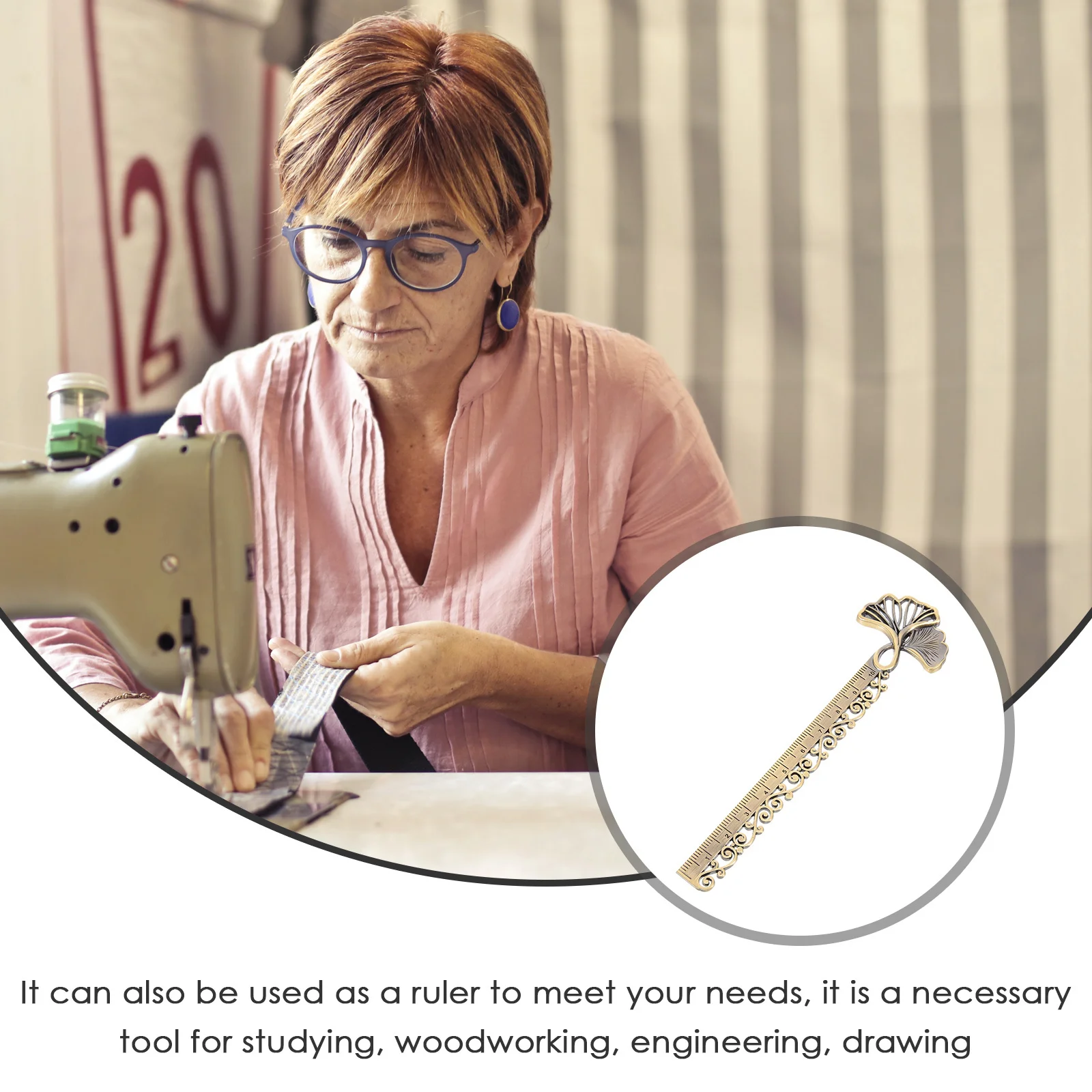 

Ginkgo Bookmark Ruler Metal Hollow Stencil For Drawing Reading Students Stationery Gift Book Accessories Decor