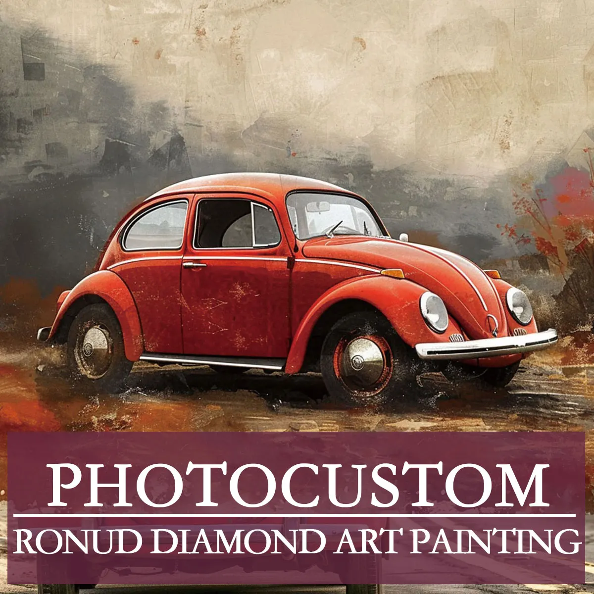 [Customization] Customized 5D DIY Large Framed Diamond Painting Kit - Use Your Private Photos, Family Photos, Couple'S Personali