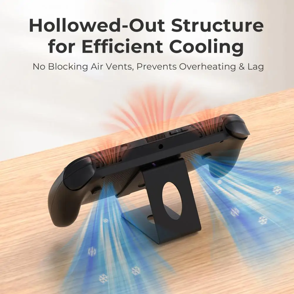 حامل وحدة التحكم في الألعاب لـ ROG Ally/X للتبديل 2 لسطح البخار المحمول المعدني لتبديد الحرارة حامل سطح المكتب ملحقات الألعاب #4