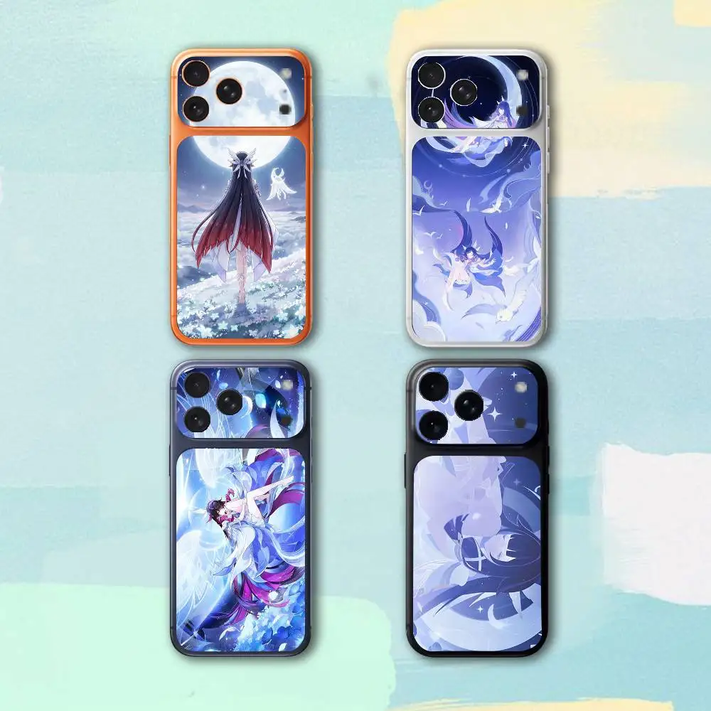 

Защитная пленка-наклейка G-Genshin C-Columbina для iPhone 17 Pro, 17 Pro Max: цветная декоративная пленка-обертка для задней панели и корпуса