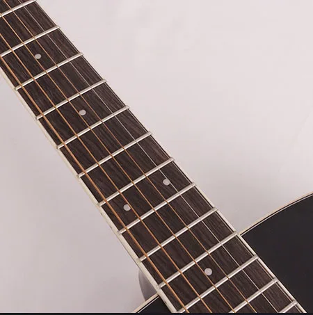 جيتار خشبي للطلاب من Hooqu مع التقاطات، جيتار صوتي بسلسلة فولاذية