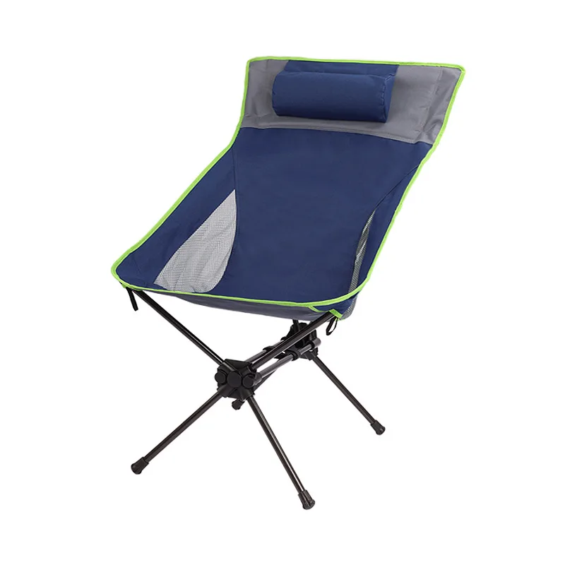 

Outdoor camping moon chair, fishing chair heightened portable folding chair