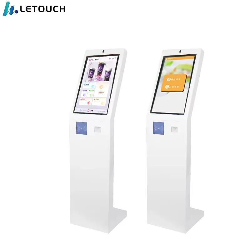 Payment Kiosks 21.5 Inch Touch Screen Smart Self-Service Machine with Card Reader Printer