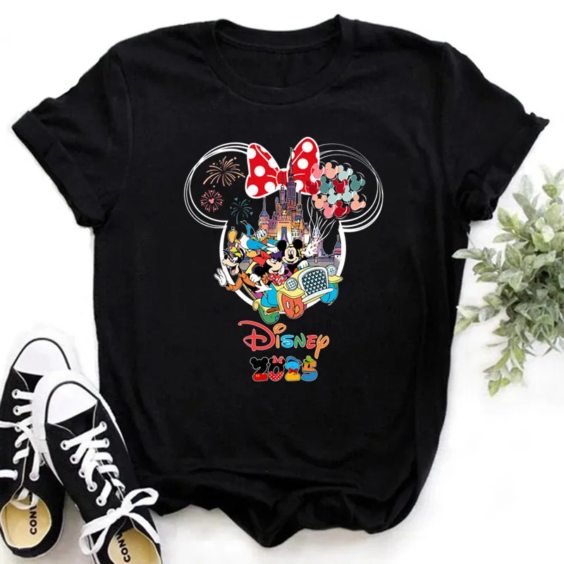 Camiseta de moda para mujer My First Disney Trip 2025, camisetas divertidas de Mickey Minnie para mujer, camisetas de vacaciones de Disneyland