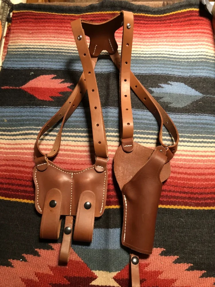 Steampunk Retro Medieval Outdoor Tactical Hunting Pu Leather Shoulder Underarm Handgun Holster Gun Bag Shooting Accessories