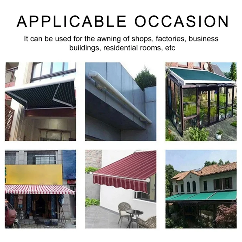 ABDJ-Retractable Awning Manual Gear Mechanism Retractable Awning Hand Crank Gear Assembly Portable Aluminum Alloy Apare