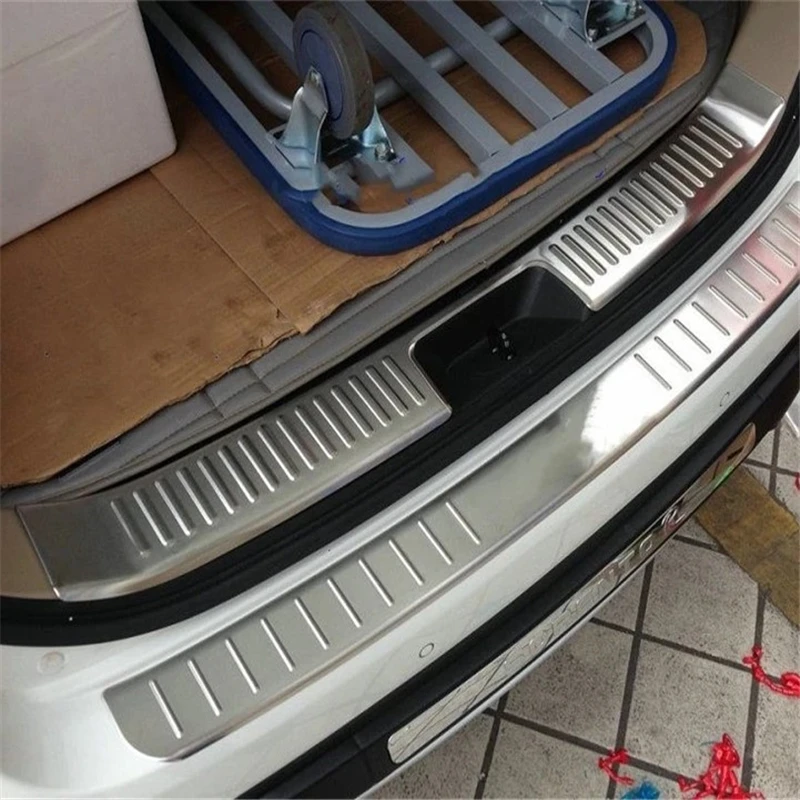 WELKINRY For Kia Sorento XM 2nd Generation 2010-2014 Car Tail Rear Box Gate Door Trunk Boot Doorsill Threshold Scuff Pedal Trim
