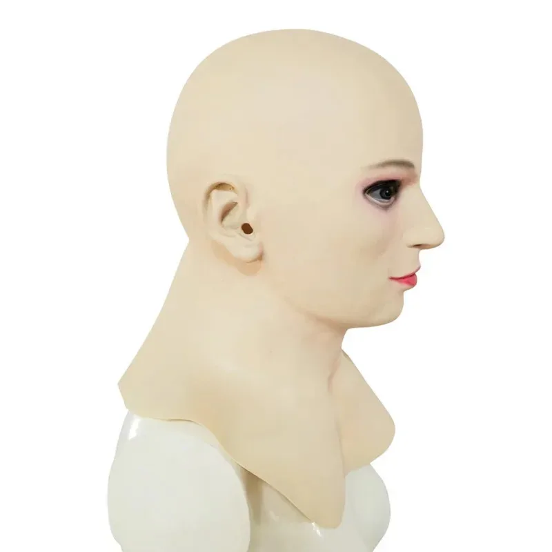 

asdh8@Bear's Den Mask Halloween Headgear Film Television Drama Actor Bald Beauty Cosplay Funny And Realistic P New 2025COSda@
