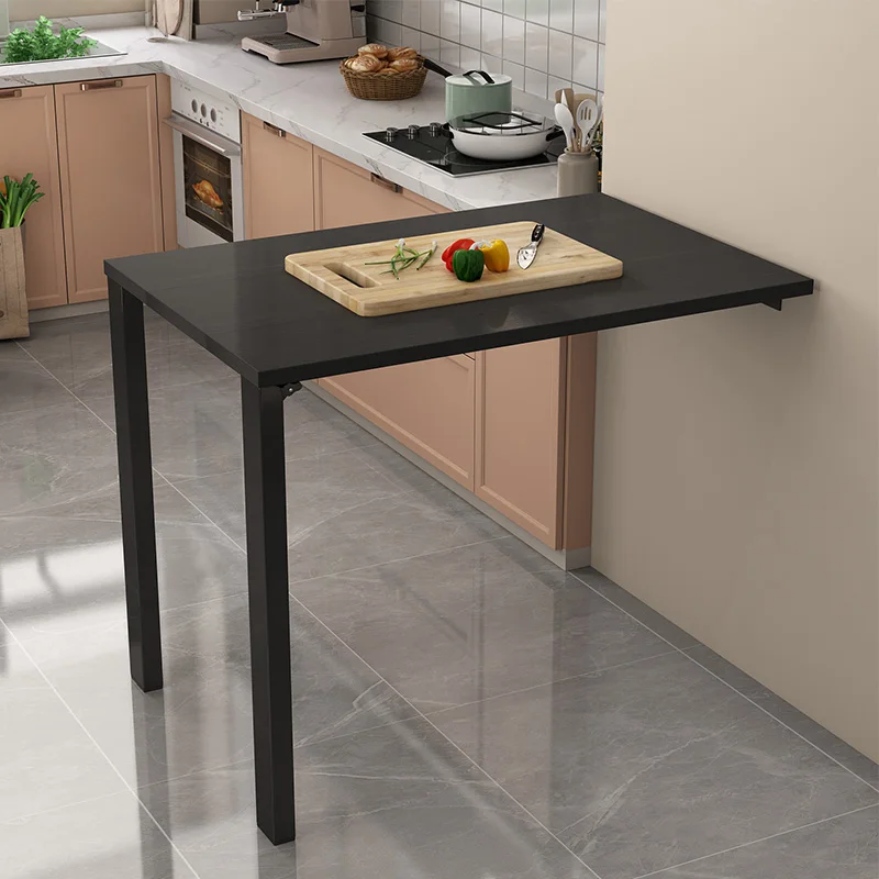 Kitchen Small Household Folding Table Invisible Table Learning Wall Stand Simple Dining Table