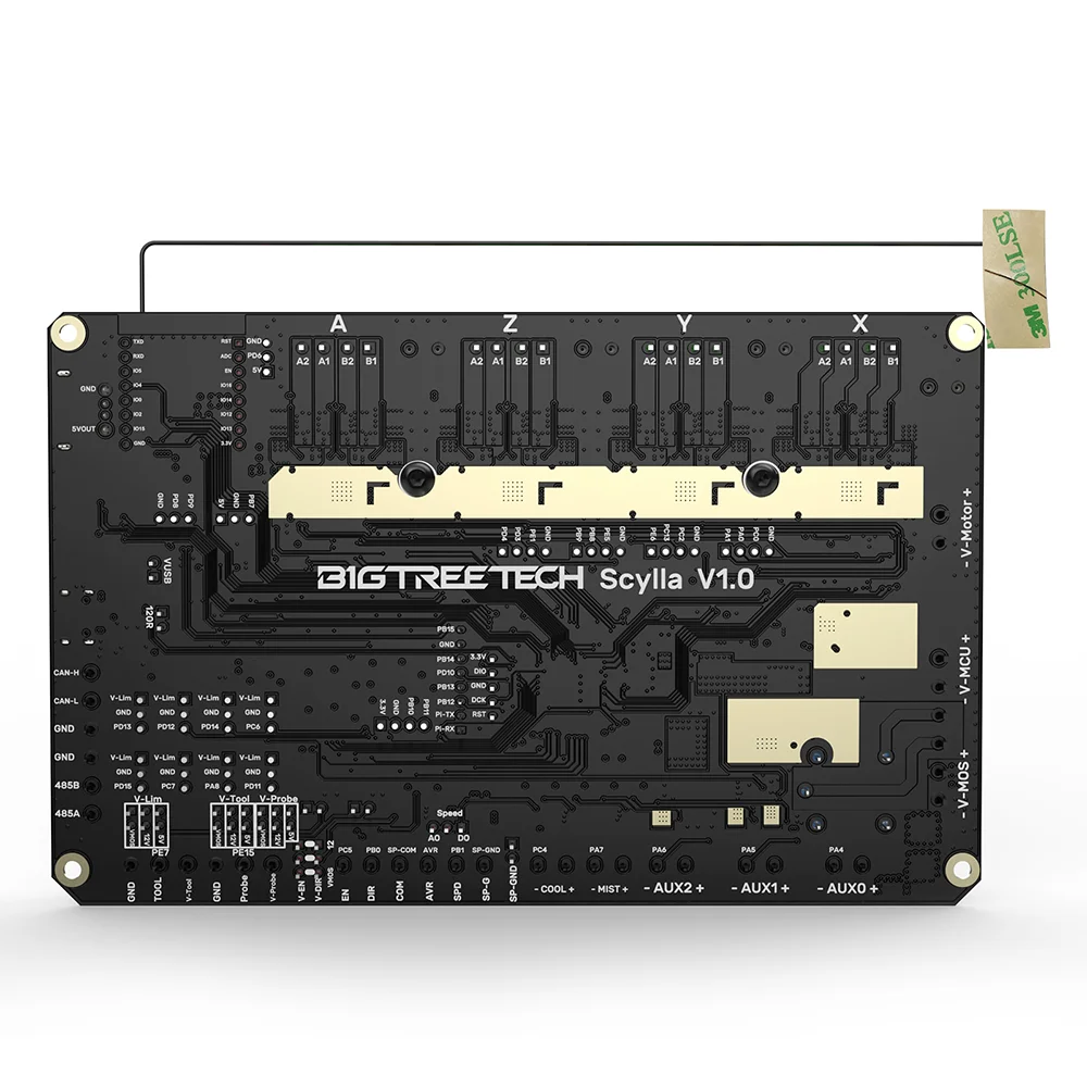 BIGTREETECH Scylla Scheda Madre 550MHz 32Bit ARM Cortex-M7 Scheda di Controllo CNC A Bordo 4 Driver TMC2160 Aggiornamenti PWM/RS485 Per RRF