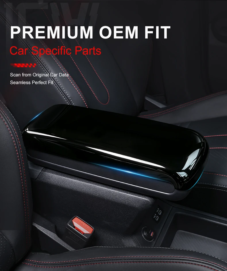 Für MINI Countryman U25 Auto Mittelkonsole Aufbewahrungsbox Armlehnenabdeckung ABS Kratzfest Auto-Innenausstattung Zubehör – Detail 6