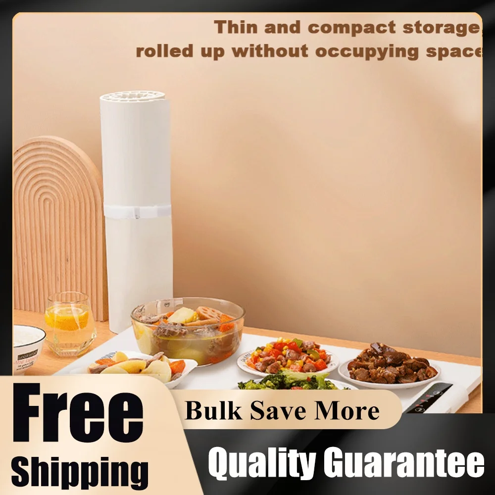foldable-food-warmer-with-adjustable-temperature-electric-heating-tray-silicone-fast-heating-for-parties-family-gatherings