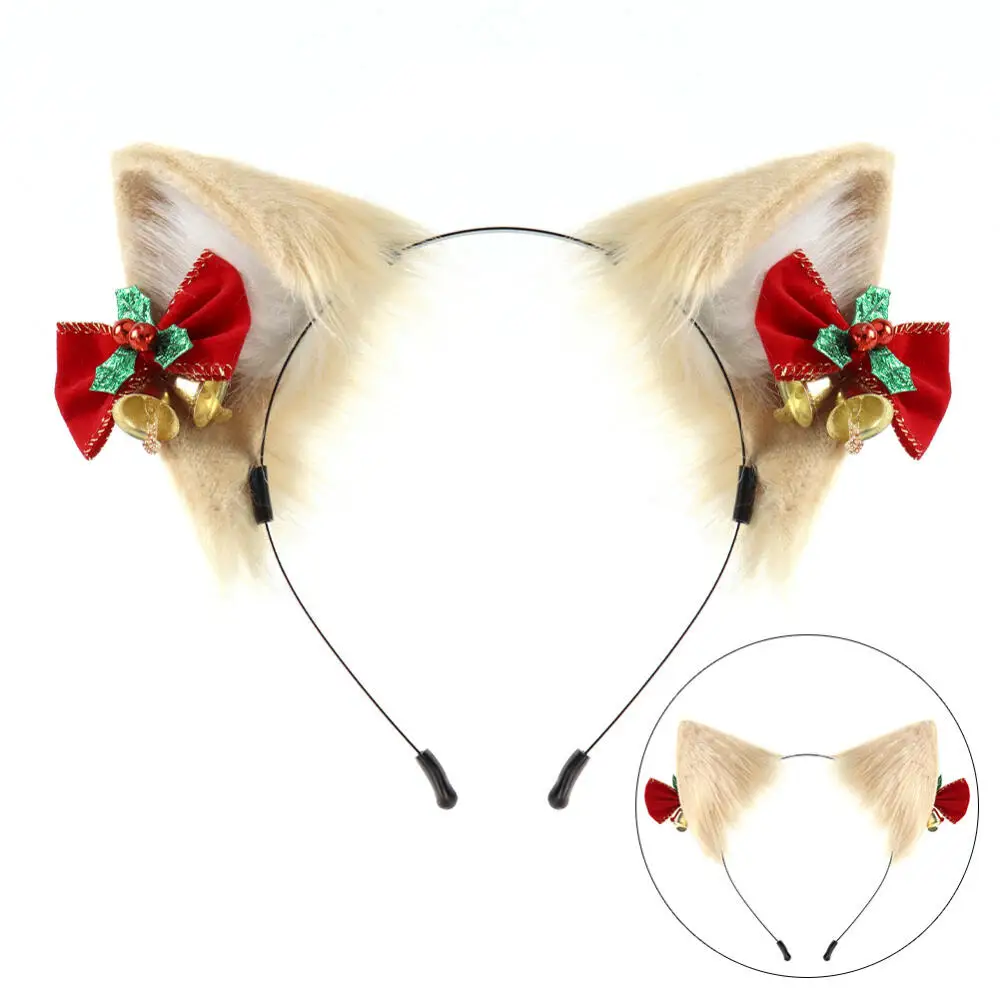 Cerceau de cheveux en peluche, fausses oreilles de chat, Simulation d'oreille d'animal, jolis accessoires pour cheveux, accessoires diffuss, bandeau Lolita