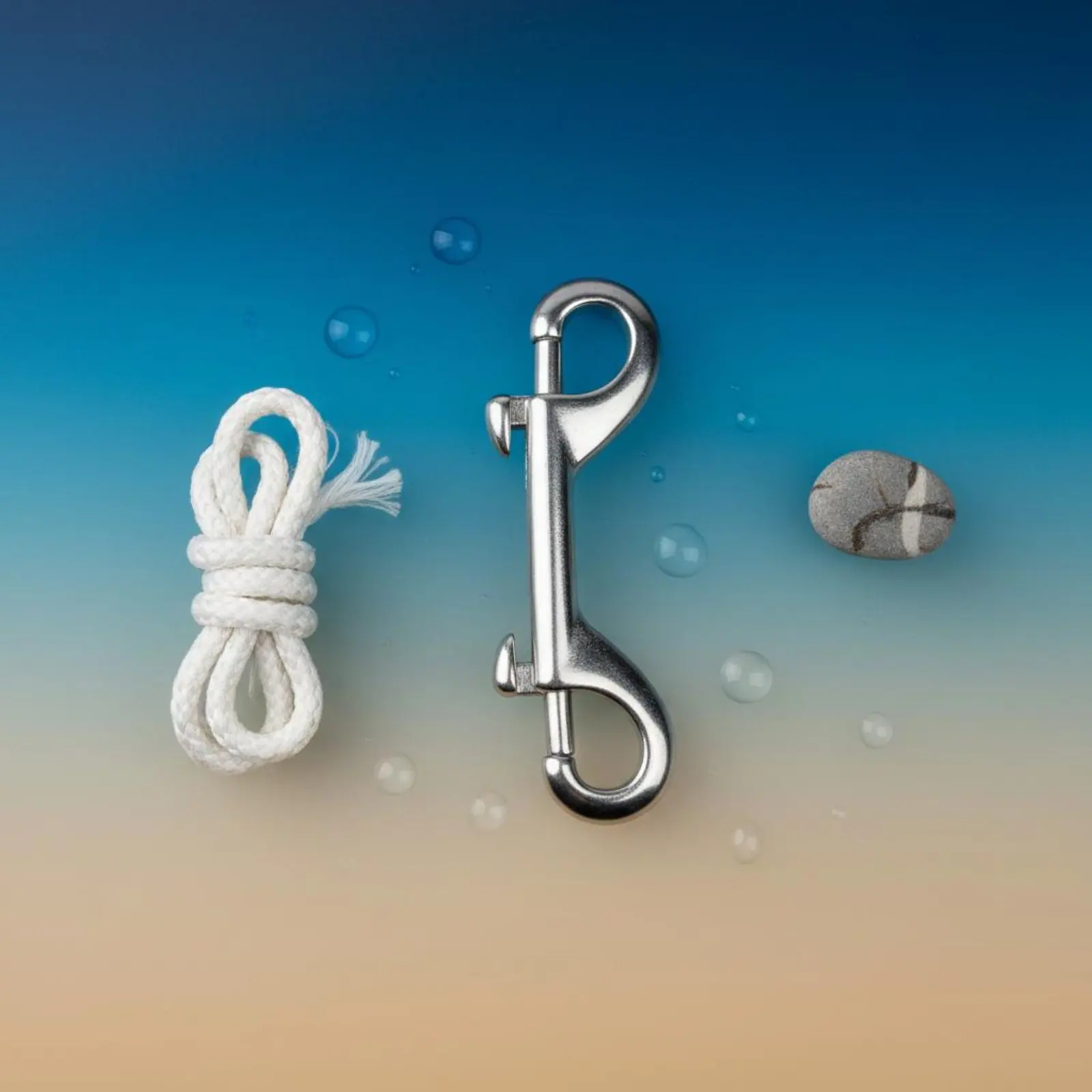 

Double Ended Bolt Snap Double Ended Bolt Snap Hook Two-Sided Elastic Hook Waterproof Release Chain Fastener