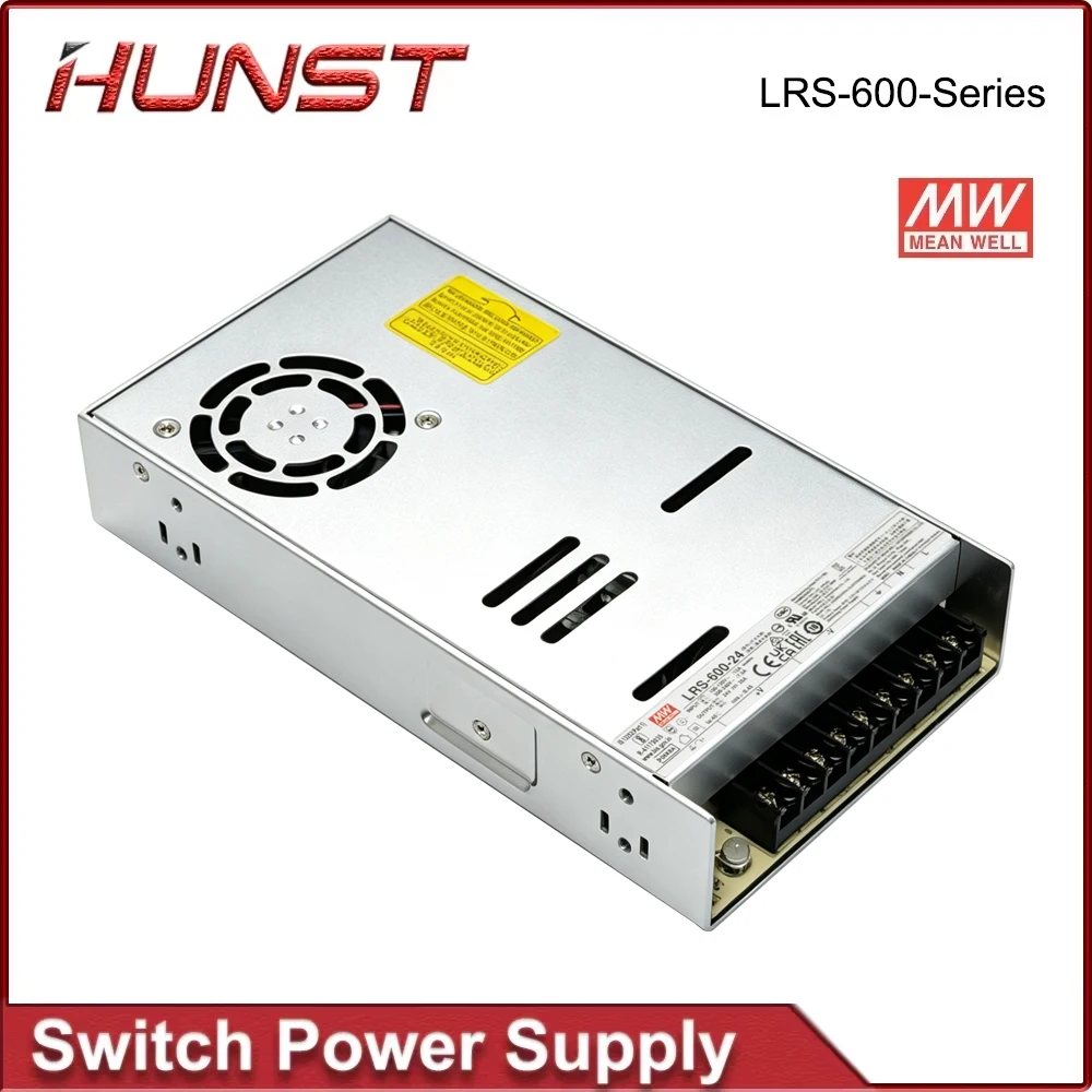 HUNST 600W Original MW LRS-600 Series Laser Switching Power Supply, AC 110V/220V to DC 5V 12V 15V 27V 24V 36V 48V DC Transformer