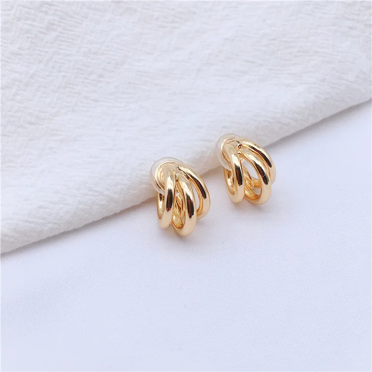 Fashion Mosquito Coil Ear Clip Metal Earrings Simple Temperament All-match Earrings Women Hot Sale