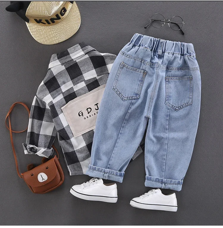 Special clearance- Baby Boys Denim Pants Solid Color Infants Baby Pants Jeans Casual Pants 90-130