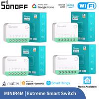 SONOFF MINIR4M Matter Wifi MINI Extreme Smart Switch Samrt Home Work With Alexa Google Home Support Ewelink Homekit Smartthings