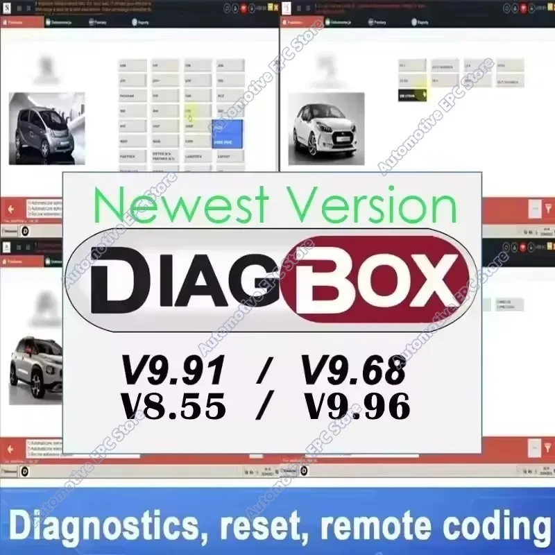 Newest Diagbox Lexia3 V9.91 v9.68 V7.83 PP2000 V48/V25 Program Newest Car Diagnostic Software Tool Lexia-3 For Citroen/Peugeot