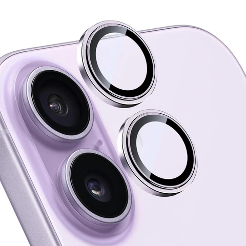 Защитная пленка из алюминиевого сплава для iPhone 17, защита объектива камеры iPhone 17 HD, крышка из закаленного стекла, металлическое защитное кольцо для экрана объектива