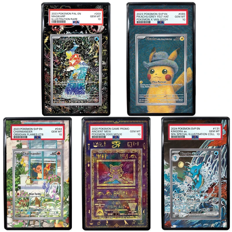 

Pokemon Anime Card Extended Art Display Case Charizard Venusaur Collection Card Extended Painting Psa Display Rack Excluding