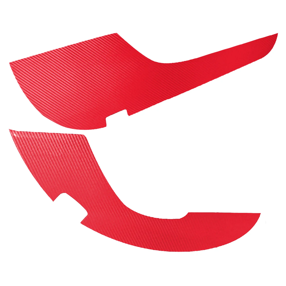 4Pcs/set Red Carbon Fiber Grain Car Inner Door Panel Anti-Kick Covers Trims Stickers Fit For Toyota Camry 2018 2019 2020 2021