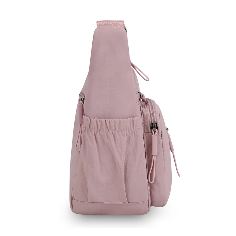 Crossbody Shoulder Bag Unisex, Waterproof Nylon Large Capacity Messenger Purse for Ladies Men Travel Shopping Daily Commute view 5